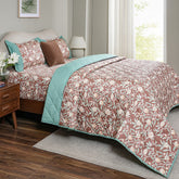 Sensory Bloom Granada 4 pcs Red Quilt Set
