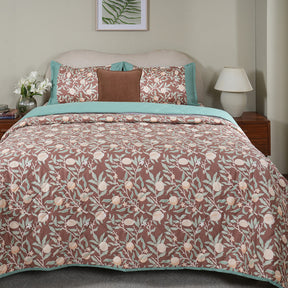 Sensory Bloom Granada 4 pcs Red Quilt Set