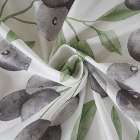 Sensory Bloom Myrtille 100% Cotton Green Bed Sheet with Pillow Case