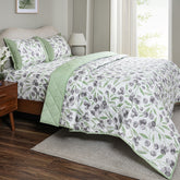 Sensory Bloom Myrtille extremely Cozy Green Quilt