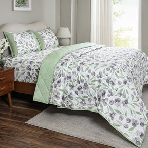 Sensory Bloom Myrtille extremely Cozy Green Quilt
