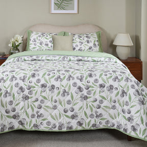 Sensory Bloom Myrtille 4 pcs Green Quilt Set