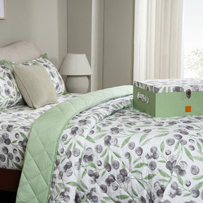 Sensory Bloom Myrtille 4 pcs Green Quilt Set
