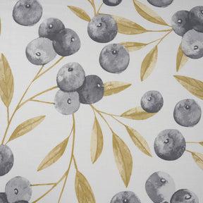 Sensory Bloom Myrtille 100% Cotton Mustard Fitted Sheet with Pillow Case