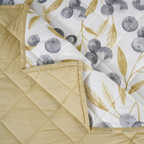 Sensory Bloom Myrtille extremely Cozy Mustard Quilt