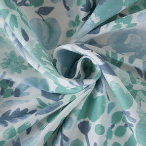 Sensory Bloom Zesty 100% Cotton Aqua Bed Sheet with Pillow Case