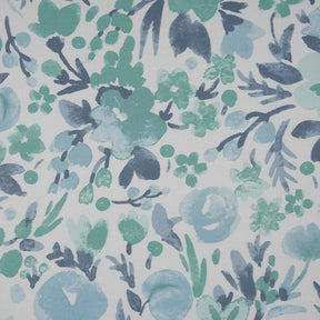 Sensory Bloom Zesty 100% Cotton Aqua Bed Sheet with Pillow Case