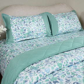 Sensory Bloom Zesty extremely Cozy Aqua Quilt