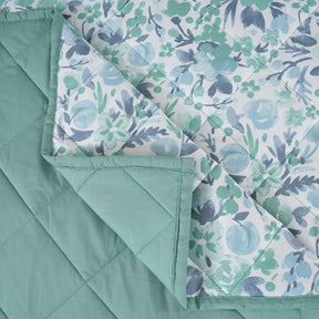 Sensory Bloom Zesty extremely Cozy Aqua Quilt