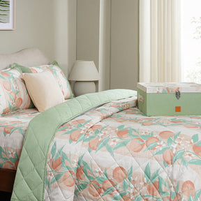 Sensory Bloom Colorsplash 4 pcs Peach Quilt Set