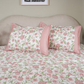 Sensory Bloom Blooming Petals 100% Cotton Pink Bed Sheet with Pillow Case