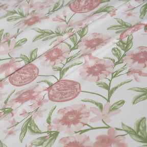 Sensory Bloom Blooming Petals 100% Cotton Pink Bed Sheet with Pillow Case