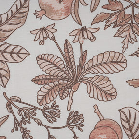 Sensory Bloom Fruity Foliage 100% Cotton Pink Fitted Sheet with Pillow Case