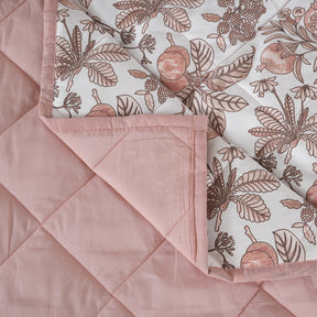 Sensory Bloom Fruity Foliage extremely Cozy Pink Quilt