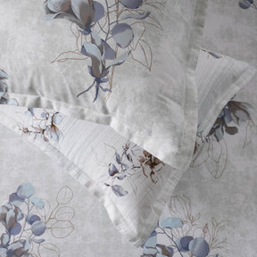 Sensory Bloom Everbloom 100% Cotton Blue Bed Sheet with Pillow Case