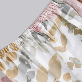 Sensory Bloom Florencia 100% Cotton Yellow Fitted Sheet with Pillow Case