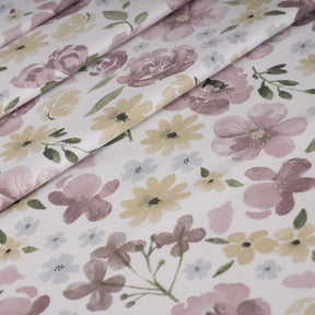 Sensory Bloom Petalyn 100% Cotton Pink Bed Sheet with Pillow Case