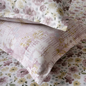 Sensory Bloom Petalyn 100% Cotton Pink Bed Sheet with Pillow Case