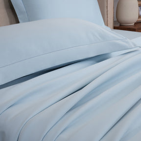 Glamique 100% Cotton Solid 1000 TC White Bed Sheet with Pillow Case