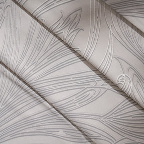 Classical Ornate Baroque Feathering Bed Sheet with Pillow Case Neutral