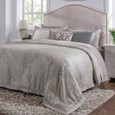 Classical Ornate Baroque Feathering 8pcs Duvet Cover Set Neutral
