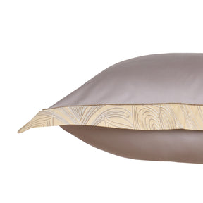 Classical Ornate Baroque Feathering Pillow Case Euro Set Gold