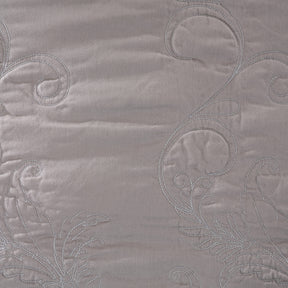 8pcs Quilt/Qulited Bed Cover Set Neutral Classical Ornate Twirls & Swirls
