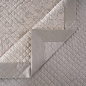 8pcs Quilt/Qulited Bed Cover Set Neutral Classical Ornate Seamless Scroll