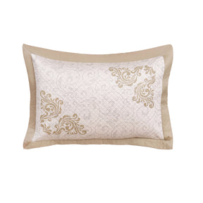 Classical Ornate Seamless Scroll Pillow Sham Set Gold