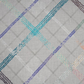 Eclectic Geo Rhombus Digital Print 100% Cotton Grey Bed Sheet with Pillow Case