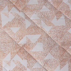 Eclectic Geo Triangle Rust 8pcs Quilt/Quilted Bed Cover