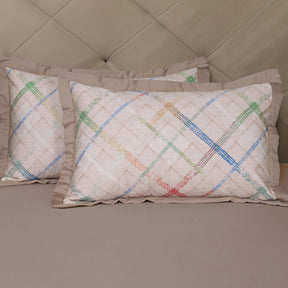 Eclectic Geo Rhombus Pillow Sham Set Beige