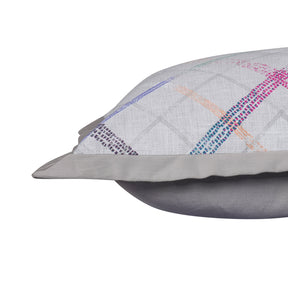 Eclectic Geo Rhombus Pillow Sham Set Grey