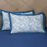 Eclectic Geo Triangle Pillow Sham Set Blue