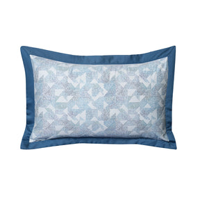 Eclectic Geo Triangle Pillow Sham Set Blue