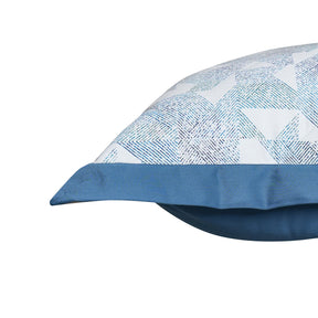 Eclectic Geo Triangle Pillow Sham Set Blue
