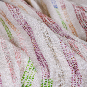 Eclectic Geo Rhombus 100% Cotton Beige Throw