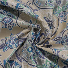 Nouveau Tradition Lawn Rerun Blue Bed Sheet with Pillow Case