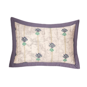 Nouveau Tradition Water Lily Blue Pillow Sham Set