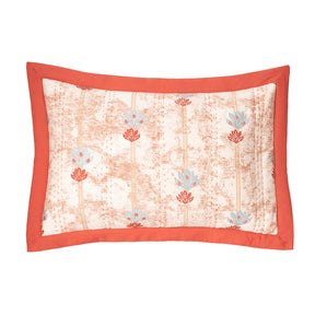 Nouveau Tradition Water Lily Red Pillow Sham Set