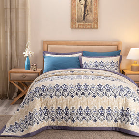 Nouveau Tradition Kaleen Global Blue Quilt