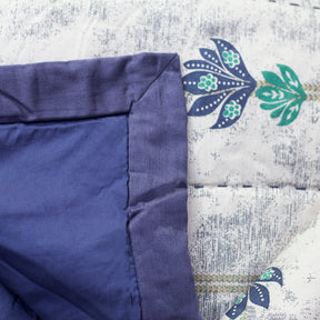 Nouveau Tradition Water Lily Blue Quilt