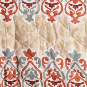 Nouveau Tradition Kaleen Global Red Quilt Set