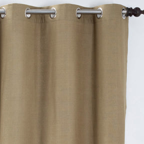 Marly Matt Printed 2PC Gold Curtain Set