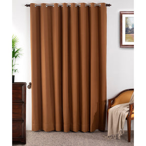 Ladder Stripe Solid 2PC Gold Curtain Set