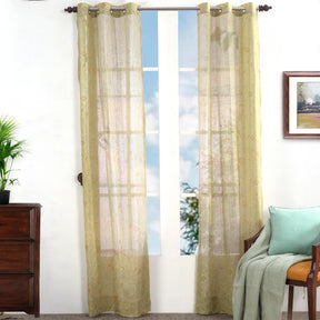 Sicilian StripeÃƒâ€šÃ‚Â Solid 2PC Gold Curtain Set
