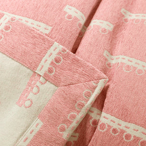 Exotic Heritage Ruler Peach Dot Bed Cover/Blanket Set