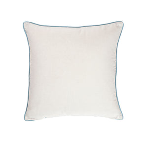Exotic Heritage Classic Folk Embroidered Turquoise Cushion Cover