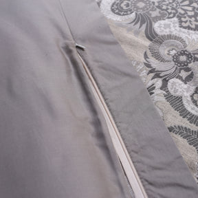 Exotic Heritage Modern Paisely 100% Cotton Soft 8PC Neutral Duvet Cover Set