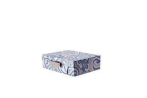 Exotic Heritage Modern Paisely 100% Cotton Soft 8PC Blue Duvet Cover Set